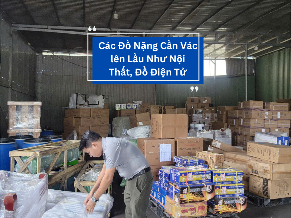 Dịch vụ khiêng vác vật nặng lên lầu khi chuyển nhà