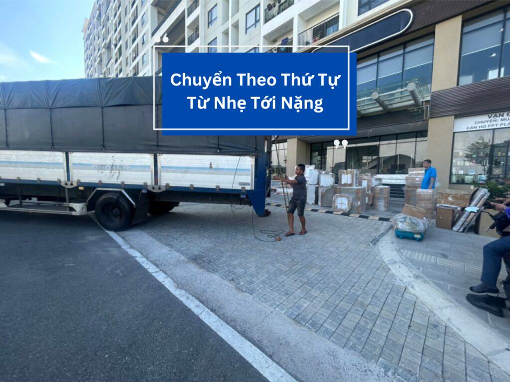 Dịch vụ khiêng vác vật nặng lên lầu khi chuyển nhà