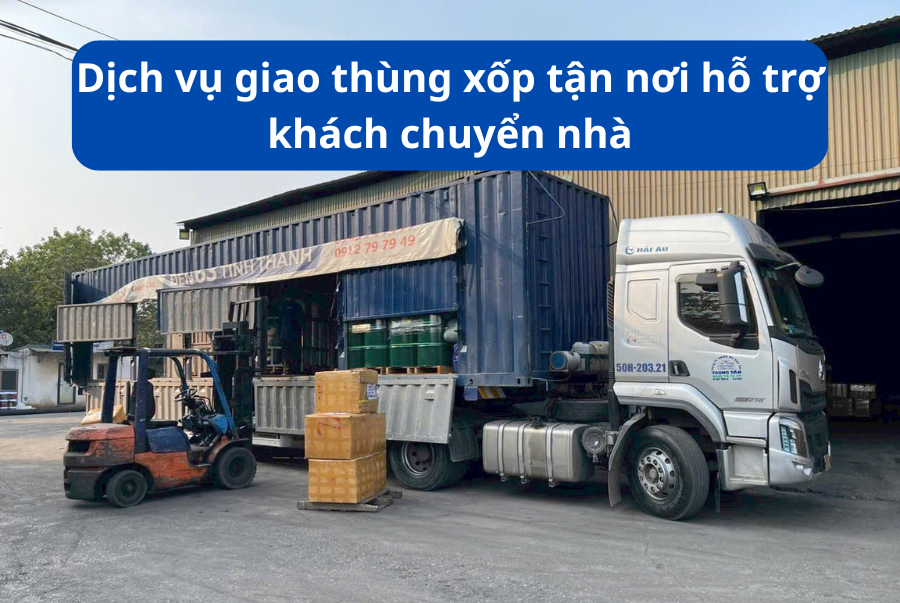 Dịch vụ giao thùng xốp tận nơi hỗ trợ khách chuyển nhà