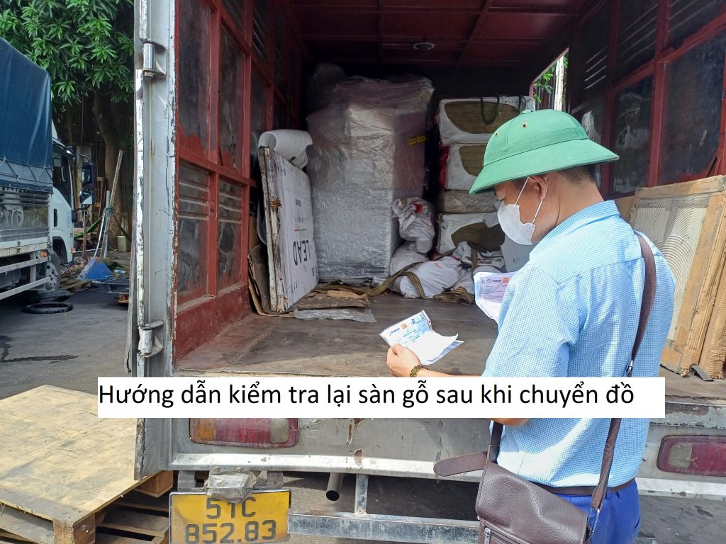 Hướng dẫn kiểm tra lại sàn gỗ sau khi chuyển đồ