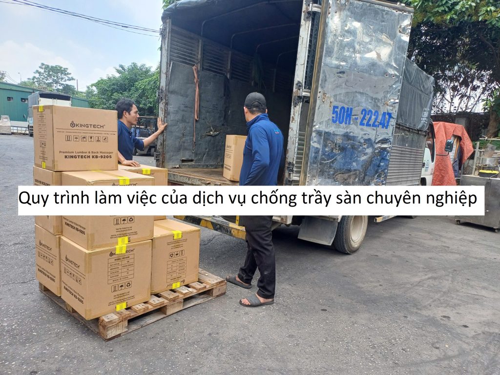 Quy trình làm việc của dịch vụ chống trầy sàn chuyên nghiệp