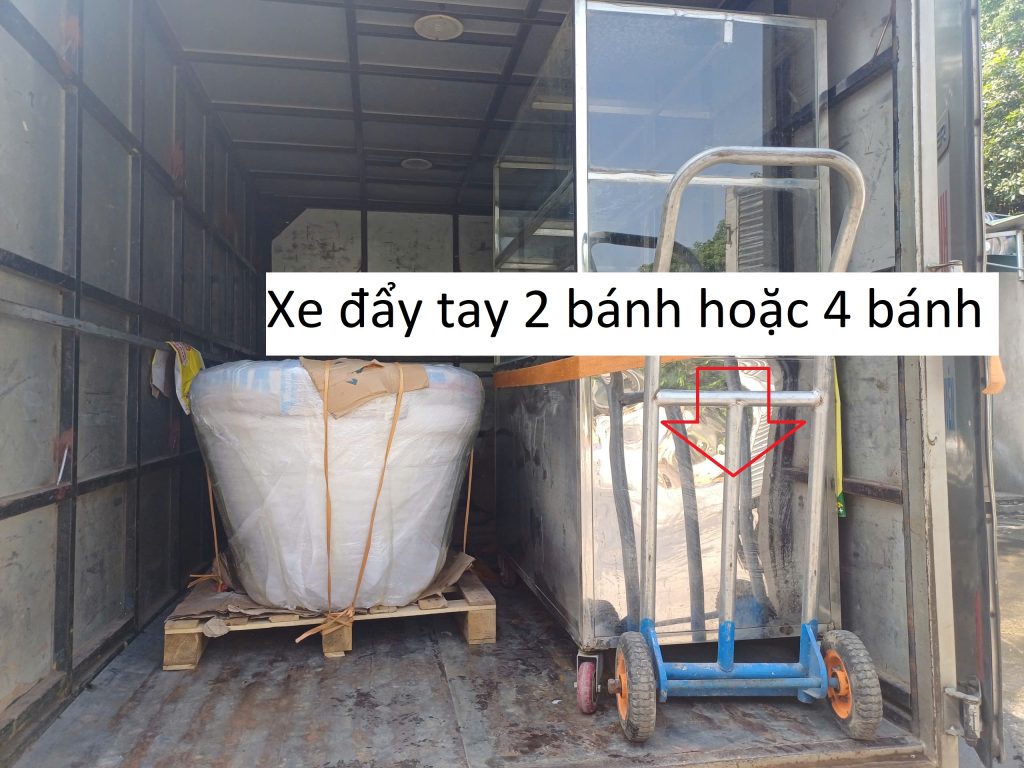 Xe đẩy tay 2 bánh hoặc 4 bánh