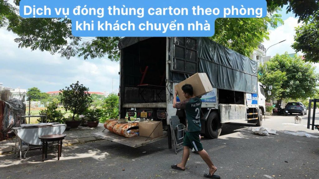 Dịch vụ đóng thùng carton theo phòng khi khách chuyển nhà