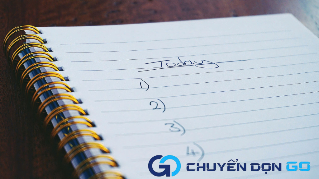 Sử dụng checklist theo dõi từng hạng mục