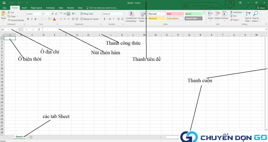 Ghi số thùng, nội dung và vị trí vào file Excel
