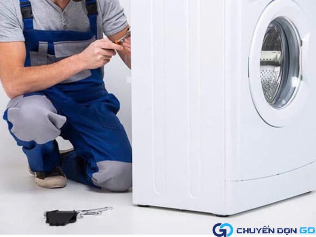 Tháo vỏ ngoài của máy giặt an toàn