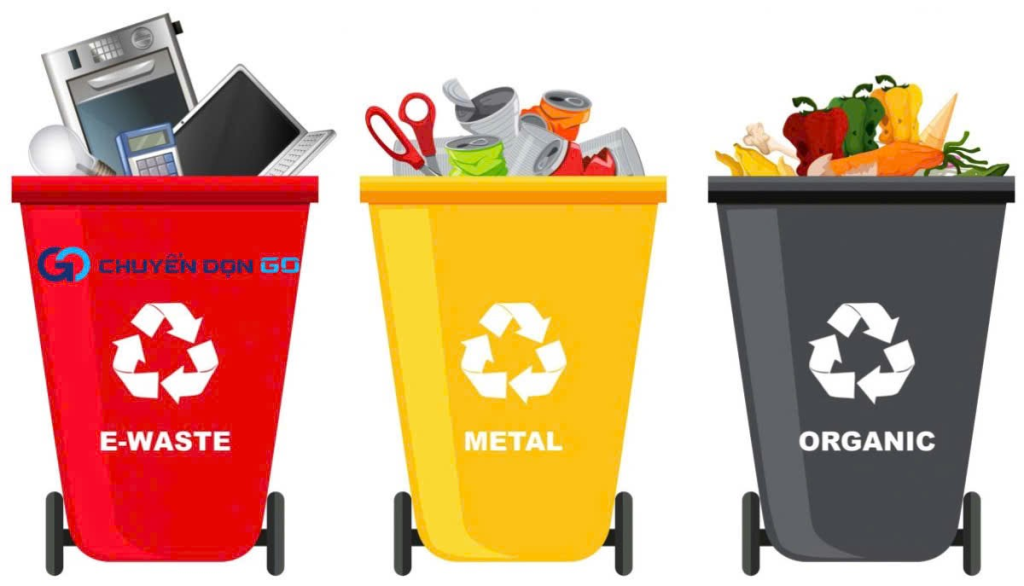 Xử lý rác và bìa đóng gói sau khi chuyển
