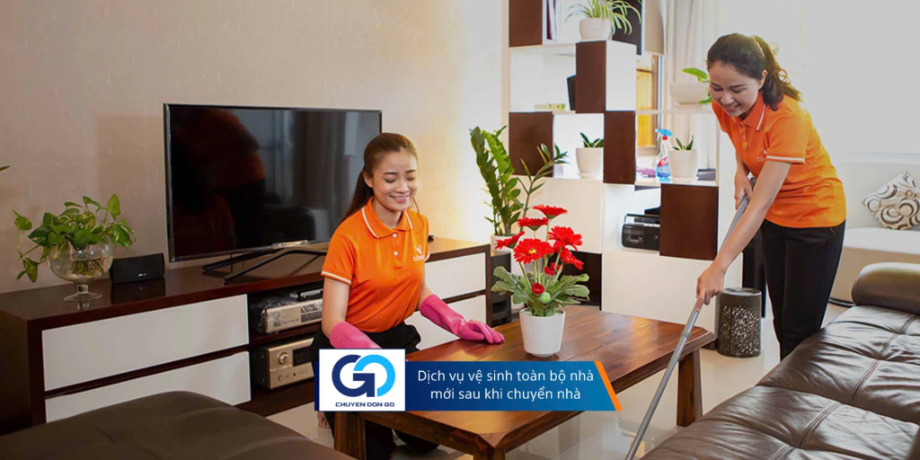 Dịch vụ vệ sinh toàn bộ nhà mới sau khi chuyển nhà hoàn tất