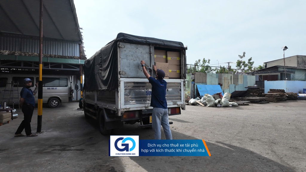 Dịch vụ cho thuê xe tải phù hợp kích thước khi chuyển nhà