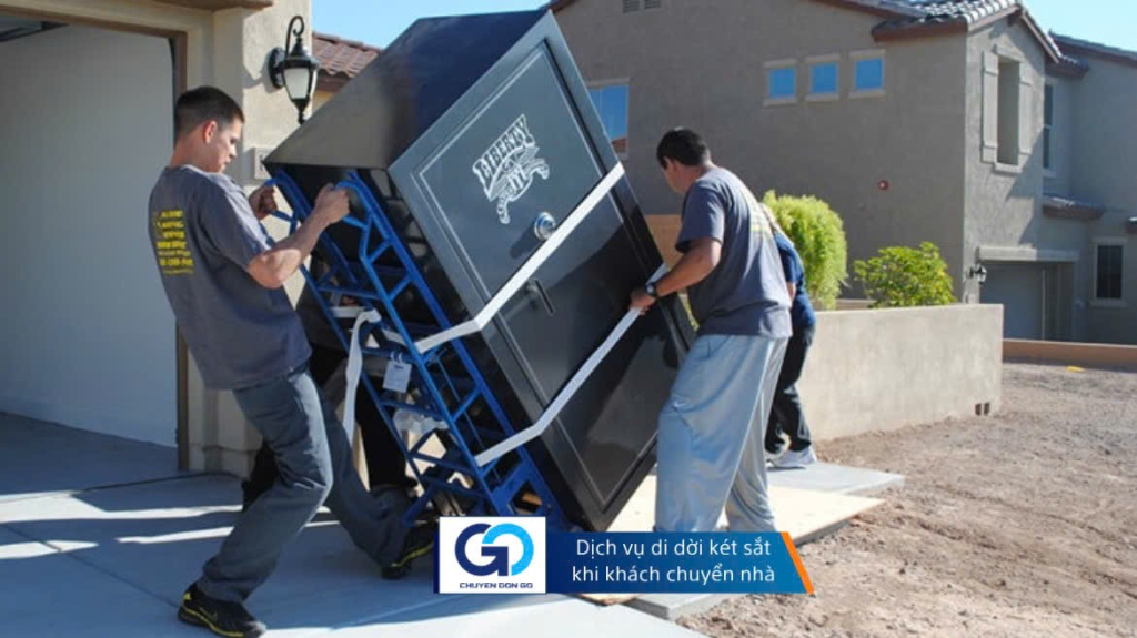 Dịch vụ di dời két sắt an toàn khi khách cần chuyển nhà