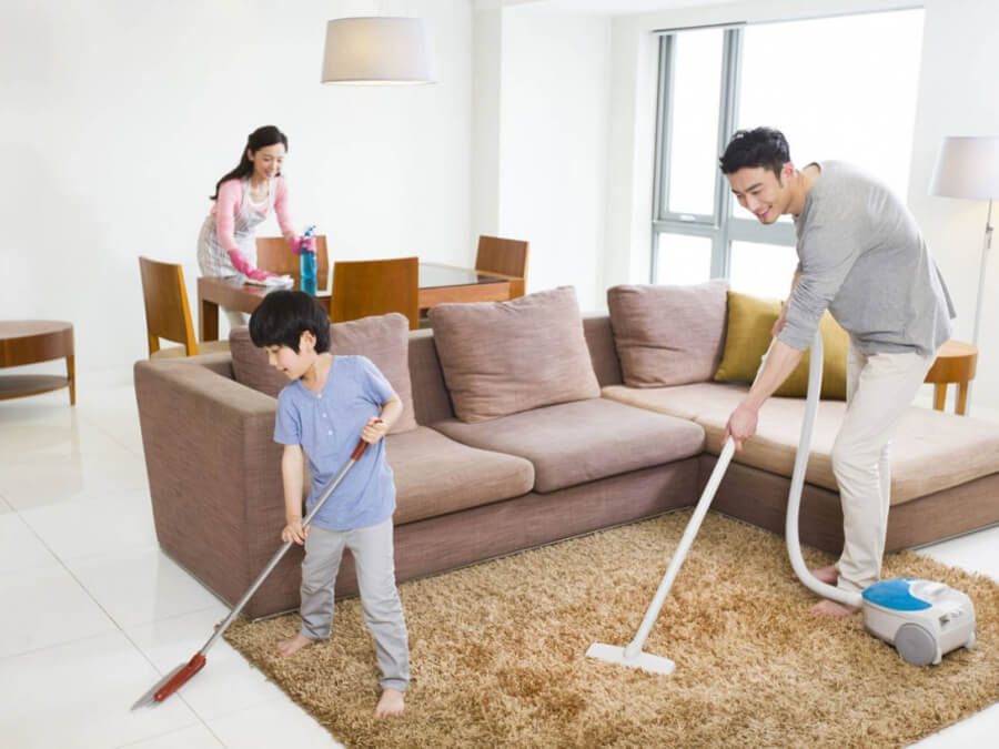 Phân chia công việc giữa vợ và chồng