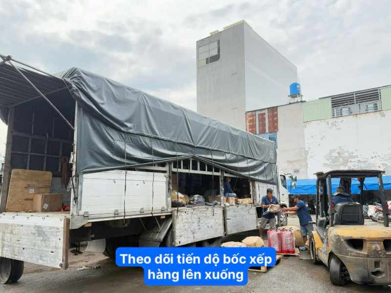 Theo dõi tiến độ bốc xếp hàng lên xuống