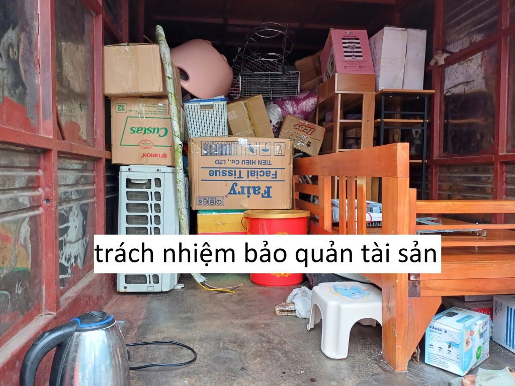 trách nhiệm bảo quản tài sản