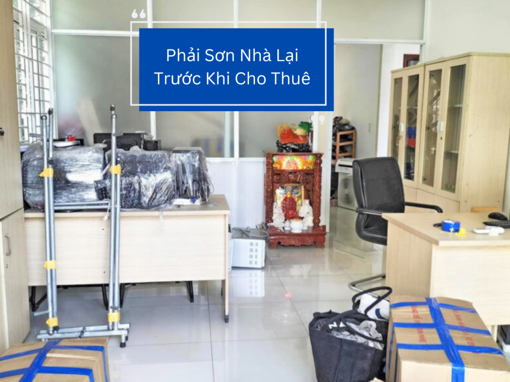 Dịch vụ sơn lại nhà cũ để trả trước khi chuyển nhà
