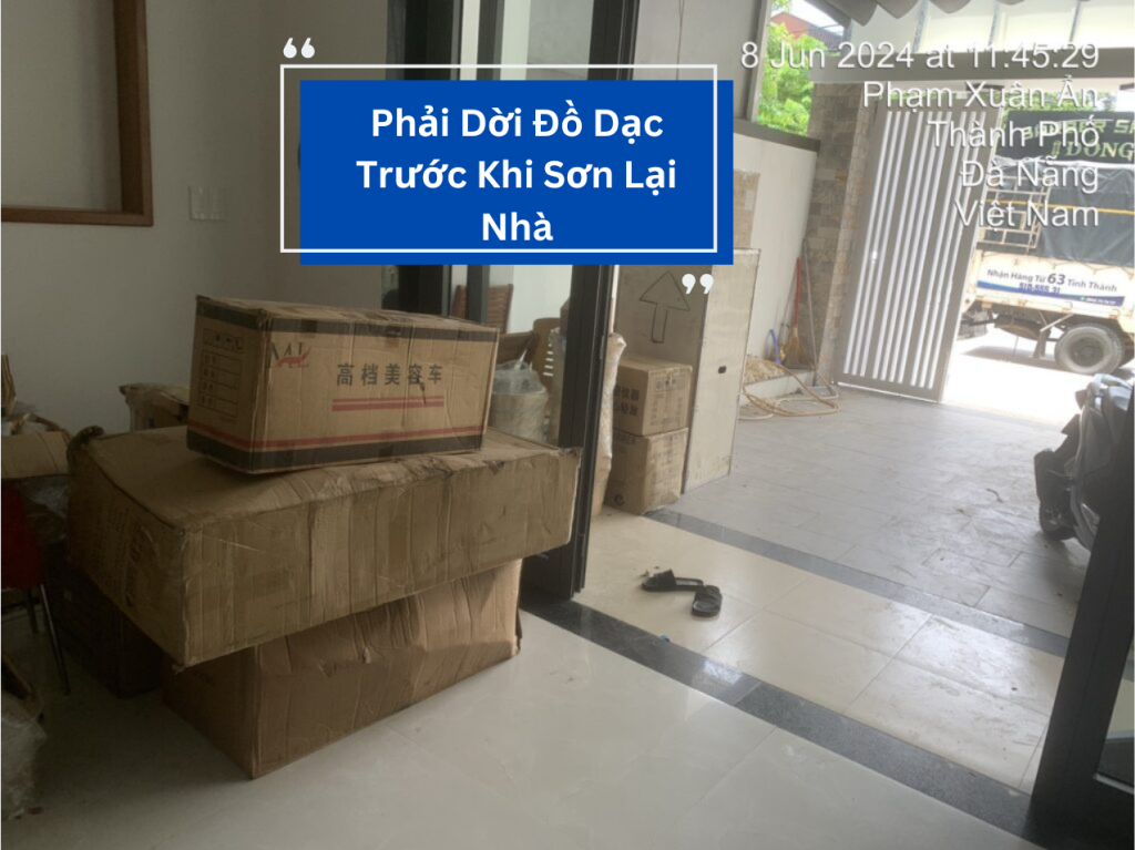 Dịch vụ sơn lại nhà cũ để trả trước khi chuyển nhà
