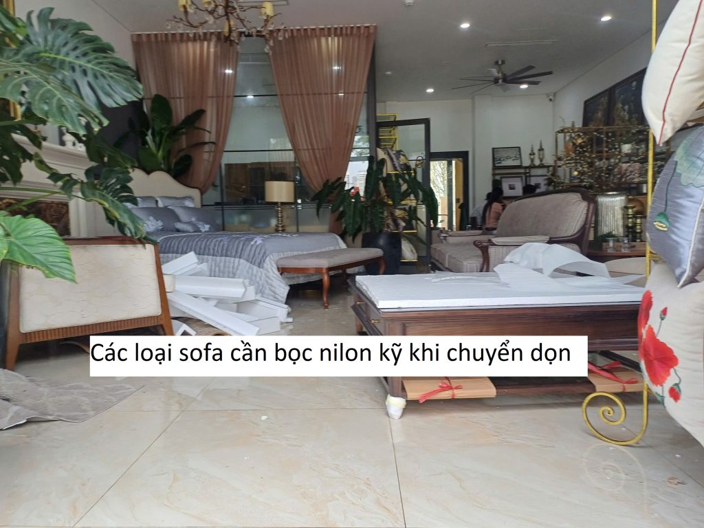 Các loại sofa cần bọc nilon kỹ khi chuyển dọn