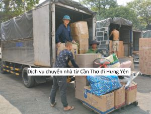 Dịch vụ chuyển nhà từ Cần Thơ đi Hưng Yên