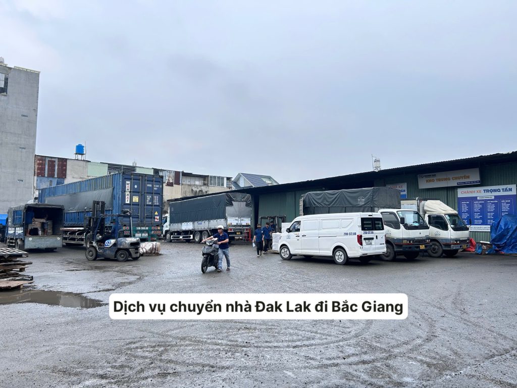 Dịch vụ chuyển nhà từ Đắk Lắk đi Bắc Giang
