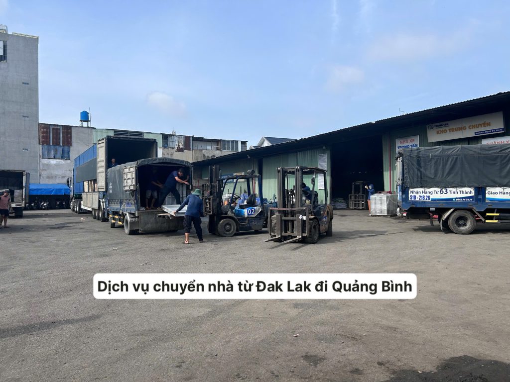 Dịch vụ chuyển nhà từ Đắk Lắk đi Quảng Bình