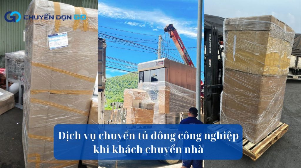 Dịch vụ chuyển tủ đông công nghiệp khi khách chuyển nhà