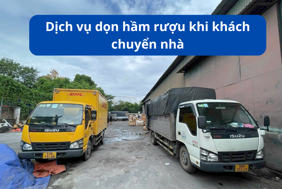 Dịch vụ dọn hầm rượu khi khách chuyển nhà