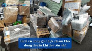 Dịch vụ đóng gói thực phẩm khô đúng chuẩn khi chuyển nhà