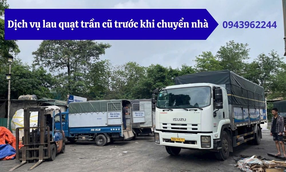 Dịch vụ lau quạt trần cũ trước khi chuyển nhà