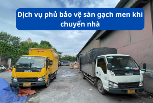 Dịch vụ phủ bảo vệ sàn gạch men khi chuyển nhà