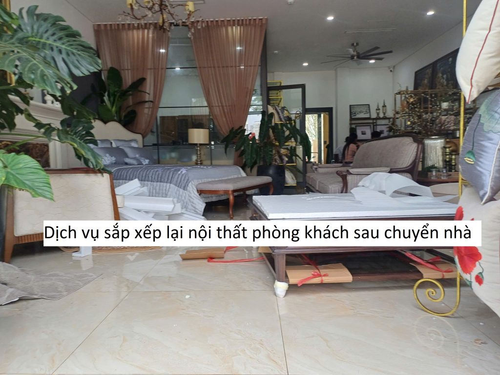Dịch vụ sắp xếp lại nội thất phòng khách sau chuyển nhà