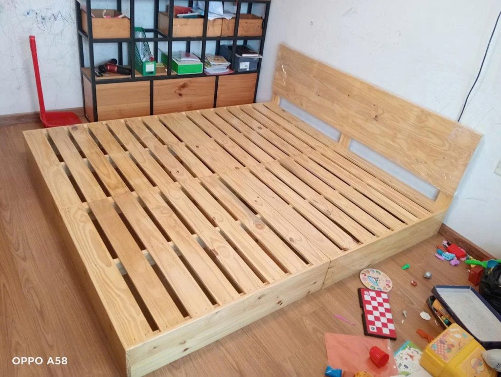 Dịch vụ tháo giường pallet lớn khi khách chuyển nhà