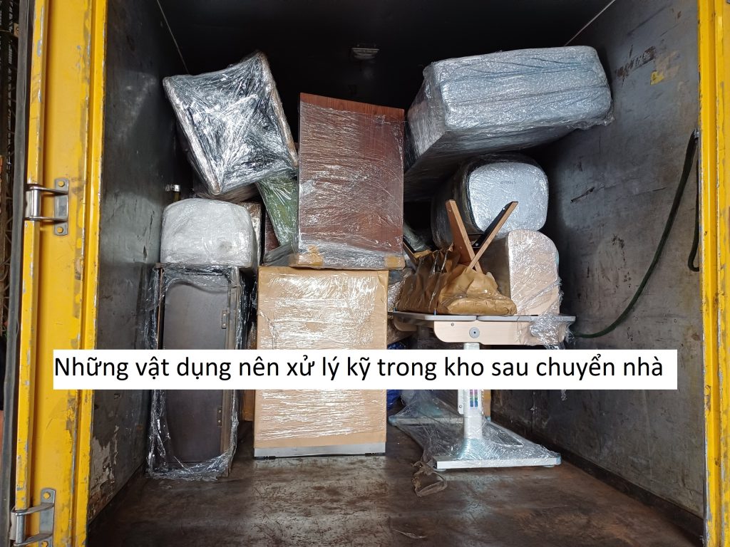 Những vật dụng nên xử lý kỹ trong kho sau chuyển nhà