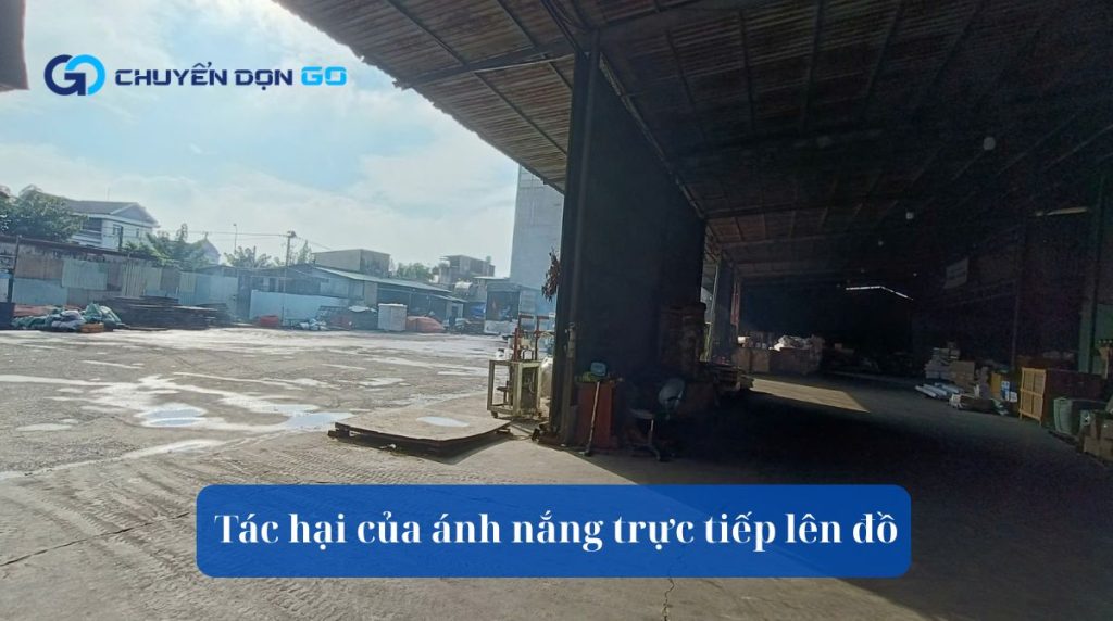 Tác hại của ánh nắng trực tiếp lên đồ