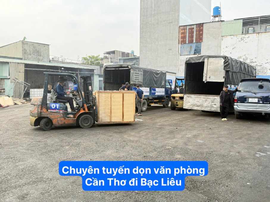 Chuyên tuyến dọn văn phòng Cần Thơ đi Bạc Liêu 