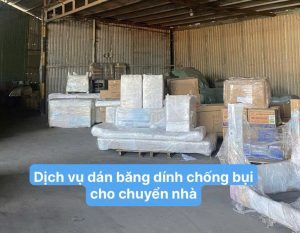 Dịch vụ dán băng dính chống bụi cho chuyển nhà