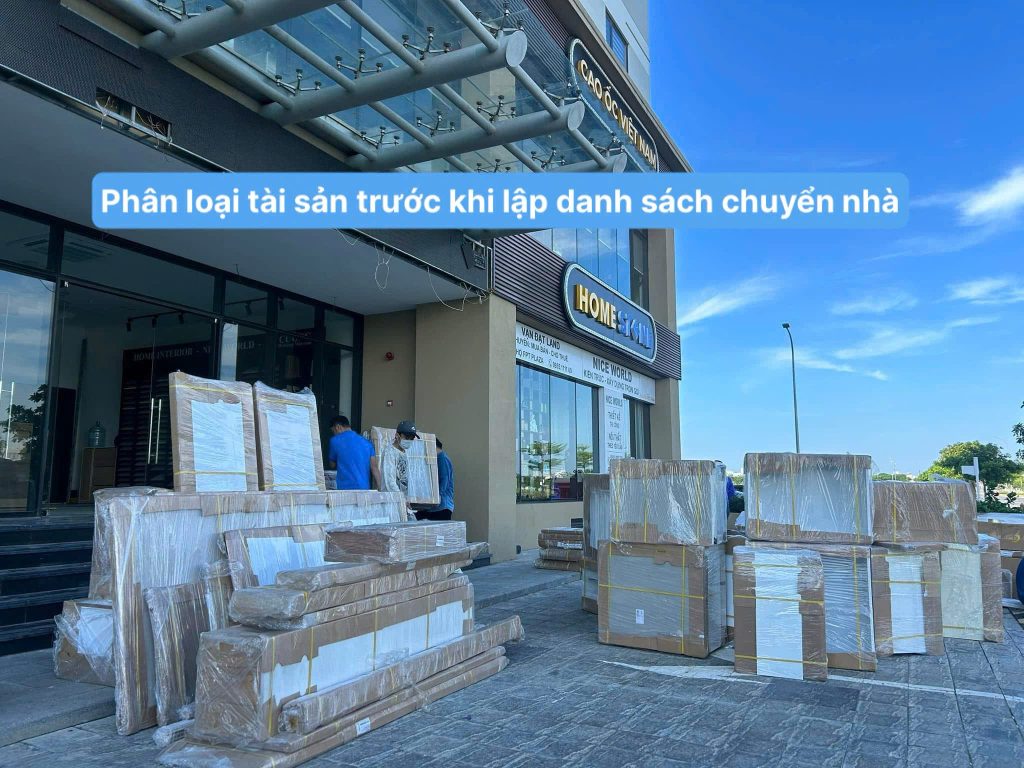 Dịch vụ kiểm kê toàn bộ tài sản khi chuyển nhà