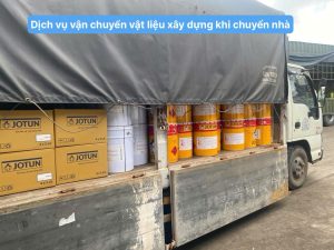 Dịch vụ vận chuyển vật liệu xây dựng khi chuyển nhà
