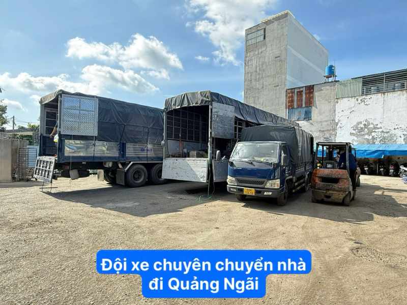 Đội xe chuyên chuyển nhà đi Quảng Ngãi 