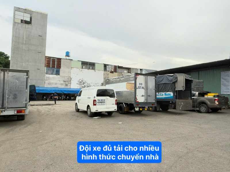 Đội xe đủ tải cho nhiều hình thức chuyển nhà 