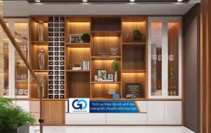 Dịch vụ tháo lắp kệ sách âm tường khi chuyển nhà trọn gói