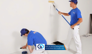Dịch vụ sơn lại tường phòng cũ khi khách đã chuyển nhà
