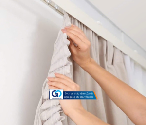 Dịch vụ tháo rèm cửa cũ gọn gàng khi chuyển nhà