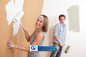 Dịch vụ sơn lại nhà cũ để trả trước khi chuyển nhà