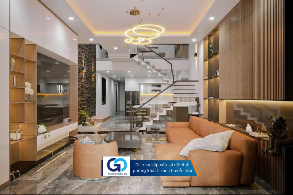 Dịch vụ sắp xếp lại nội thất phòng khách sau chuyển nhà