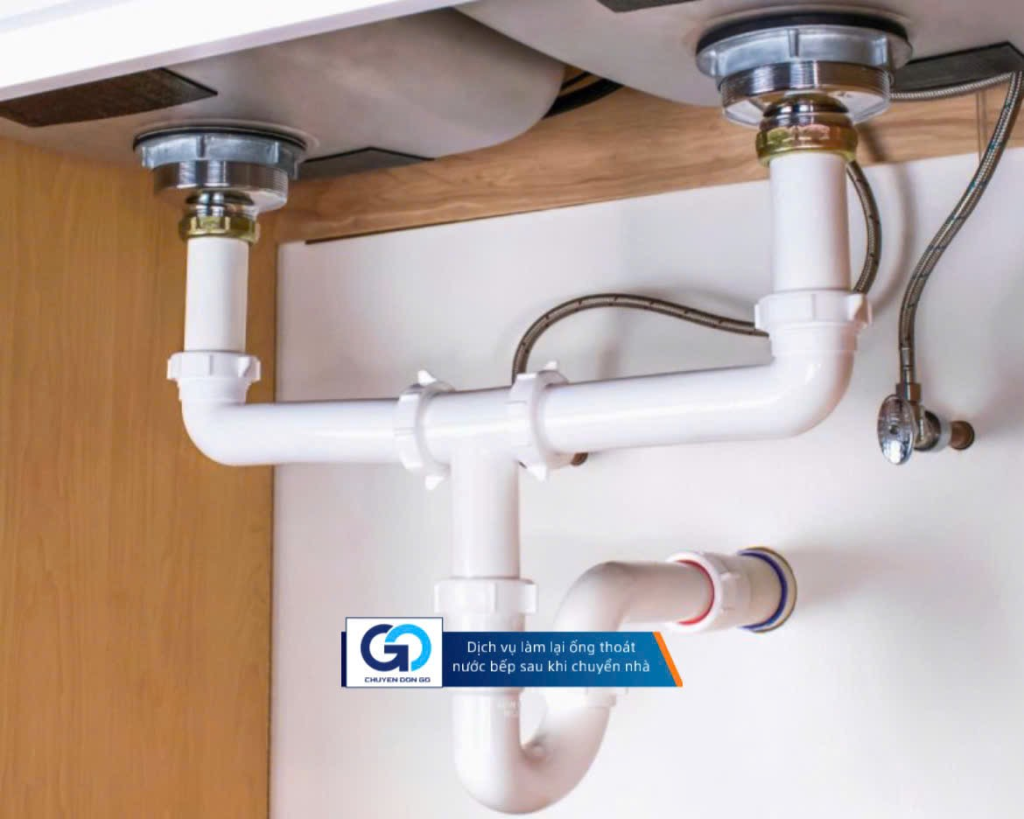 Dịch vụ làm lại ống thoát nước bếp sau khi chuyển nhà