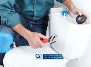 Dịch vụ sửa lại bồn cầu hỏng sau khi chuyển nhà