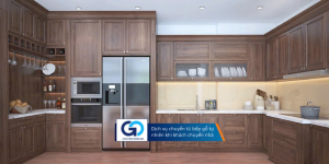Dịch vụ chuyển tủ bếp gỗ tự nhiên khi khách chuyển nhà