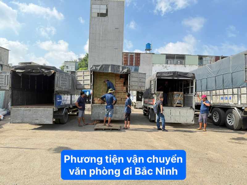 Phương tiện vận chuyển văn phòng đi Bắc Ninh