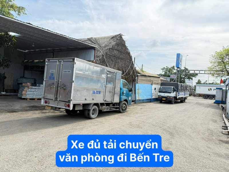 Xe đủ tải chở văn phòng đi Bến Tre