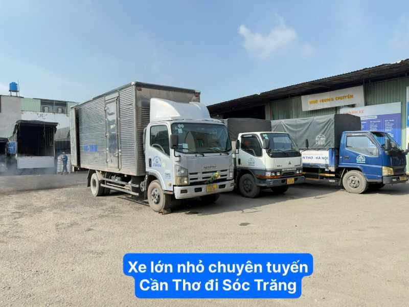 Xe lớn nhỏ chuyên tuyến Cần Thơ đi Sóc Trăng