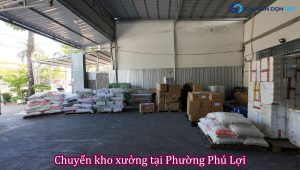 Chuyển kho xưởng tại Phường Phú Lợi